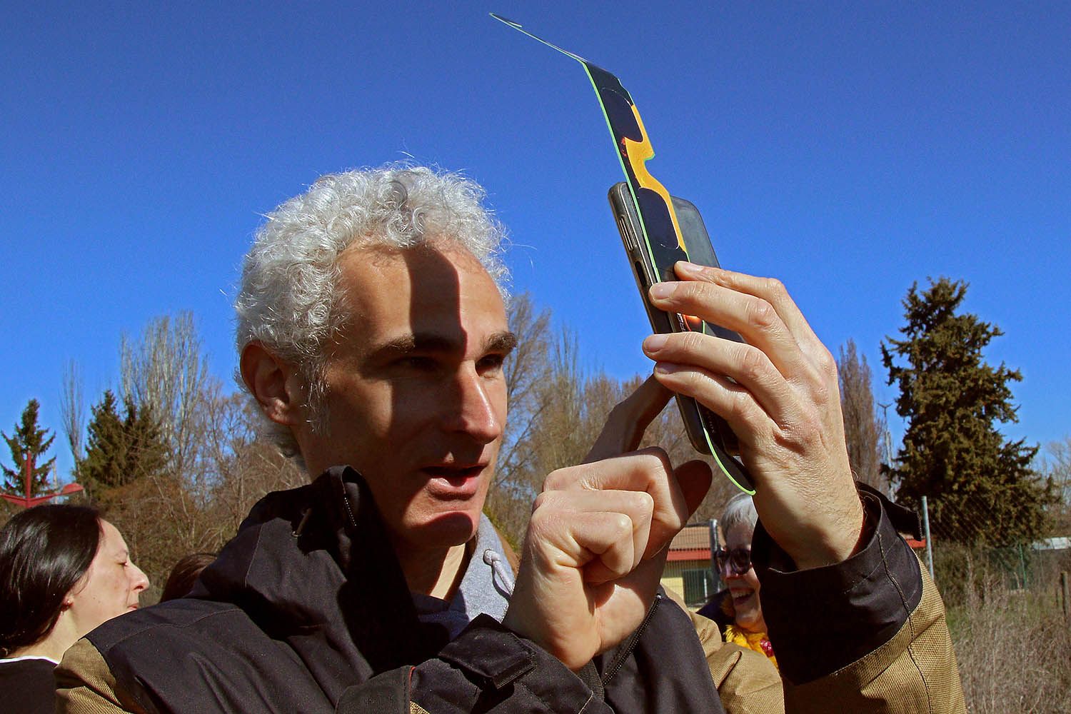 Peio García / ICAL . La Asociación de Astronomía de León organiza una observación pública del eclipse parcial de Sol