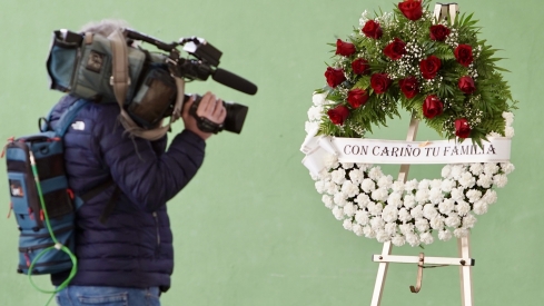 Acto de recibimiento de los mineros fallecidos en Villablino | Foto: Campillo, ICAL 