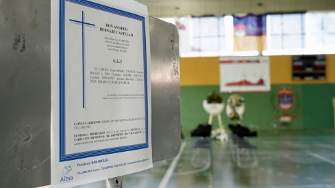 Acto de recibimiento de los mineros fallecidos en Villablino | Foto: Campillo, ICAL 