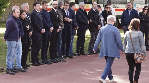 Acto de recibimiento de los mineros fallecidos en Villablino | Foto: Campillo, ICAL 