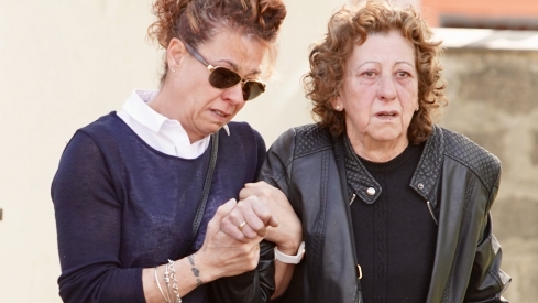 Acto de recibimiento de los mineros fallecidos en Villablino | Foto: Campillo, ICAL 