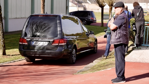 Acto de recibimiento de los mineros fallecidos en Villablino | Foto: Campillo, ICAL 