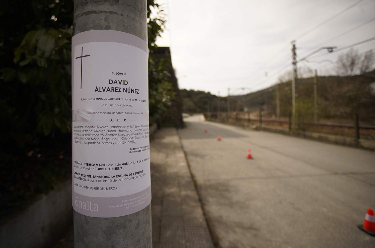 Torre del Bierzo, durante el luto oficial por la muerte del minero David Álvarez en la mina de Cerredo (Asturias) | Foto: César Sánchez, ICAL (6)