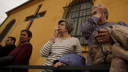Funeral del minero berciano David Álvarez fallecido en la mina de Cerredo (Asturias) | Foto: César Sánchez, ICAL