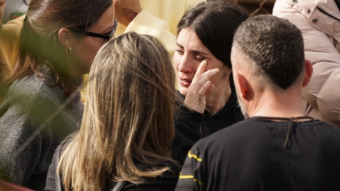 Funeral del minero berciano David Álvarez fallecido en la mina de Cerredo (Asturias) | Foto: César Sánchez, ICAL