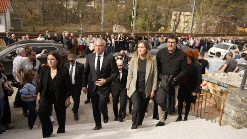Funeral del minero berciano David Álvarez fallecido en la mina de Cerredo (Asturias) | Foto: César Sánchez, ICAL