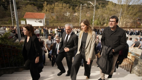 Funeral del minero berciano David Álvarez fallecido en la mina de Cerredo (Asturias) | Foto: César Sánchez, ICAL