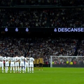 El Bernábeu guarda un minuto de silencio por los mineros fallecidos en Cerredo en el partido de Copa del Rey del Real Madrid y Real Sociedad