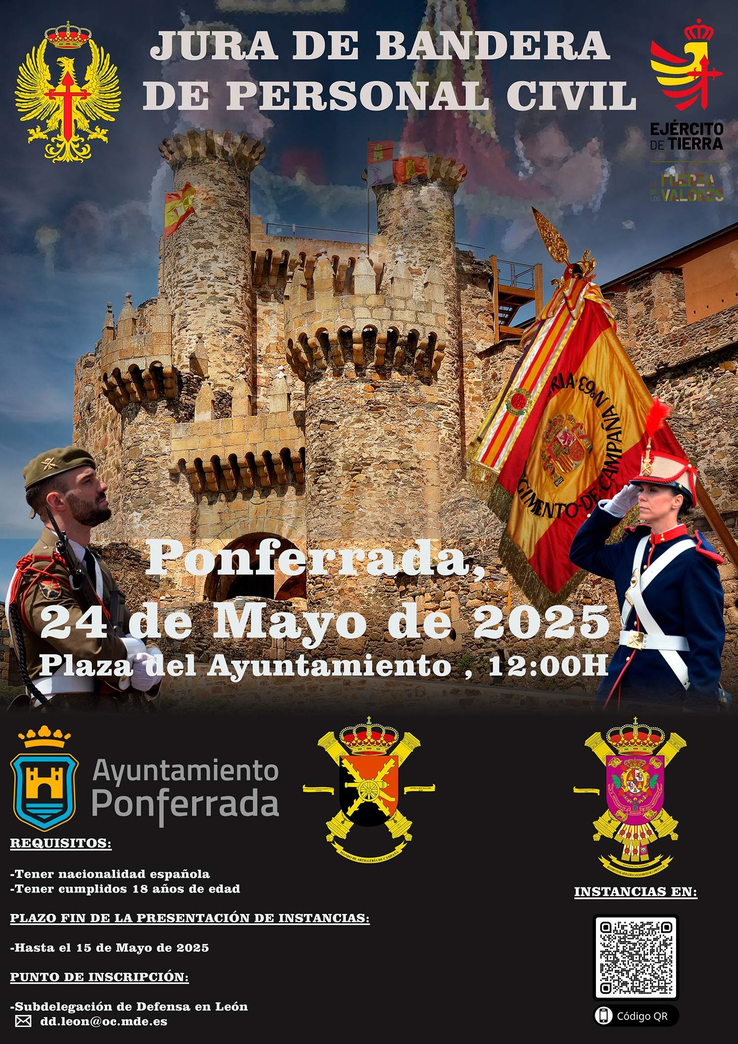Cartel de la Jura de Bandera de Ponferrada Cartel de la Jura de Bandera de Ponferrada