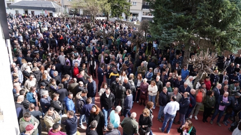 Funeral de los mineros fallecidos en Villablino | Foto: Campillo, ICAL