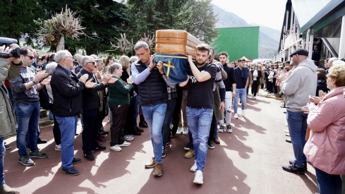 Funeral de los mineros fallecidos en Villablino | Foto: Campillo, ICAL