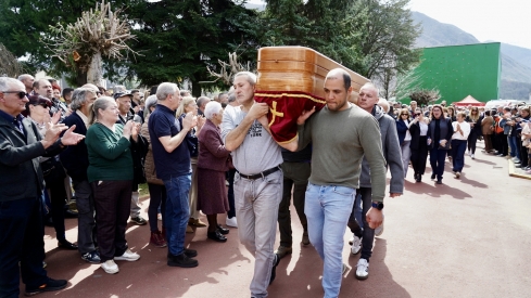 Funeral de los mineros fallecidos en Villablino | Foto: Campillo, ICAL
