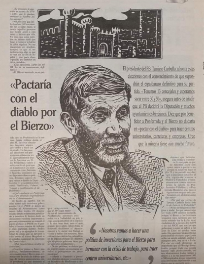 Tarsicio Carballo reivindicando mejoras en el Campus de Ponferrada