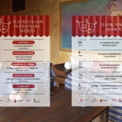 Cartel del 'Teatro en los pueblos del Bierzo' 
