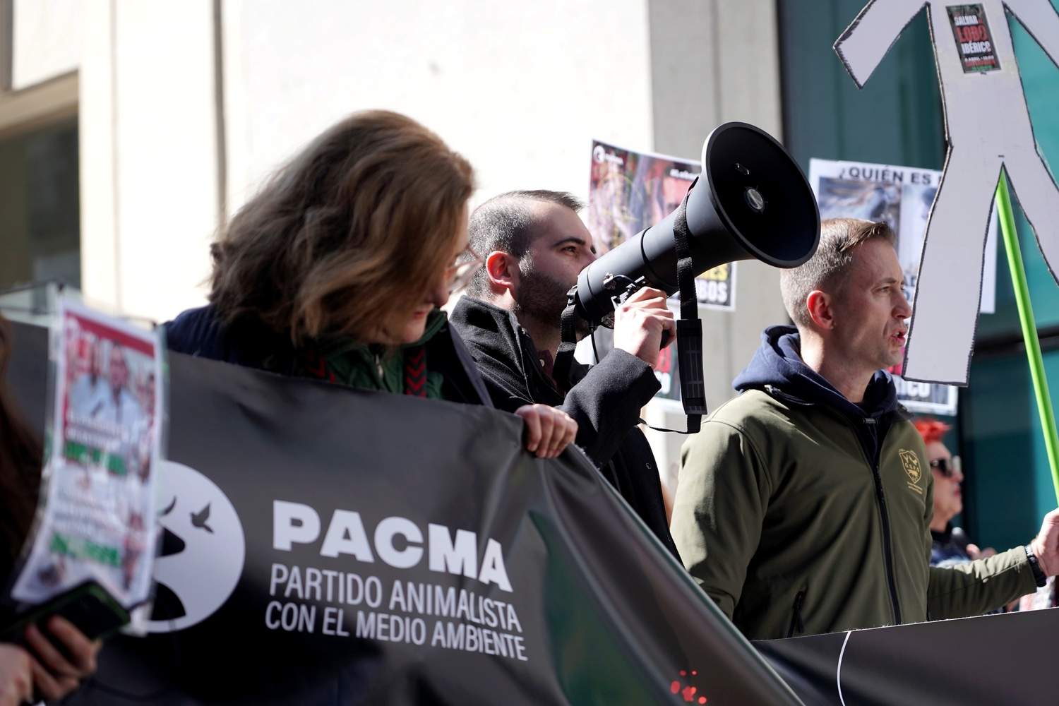 El Partido Animalista Pacma convoca una manifestación para protestar por la salida del lobo ibérico del Listado de Especies Silvestres en Régimen de Protección Especial (Lespre) | Miriam Chacón / ICAL 