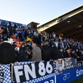 Afición de la Ponferradina desplazada a Lugo 