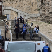 Fallece un hombre tras caer de espaldas desde el mirador del Acueducto de Segovia