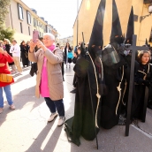 César Sánchez ICAL. Procesión del Encuentro en Ponferrada. Turismo Semana Santa Ponferrada