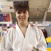 El judoca berciano Joel Vega.