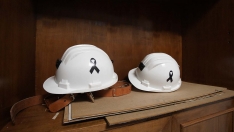 César SánchezICAL. La Hermandad del Cristo de los Mineros de Caboalles de Abajo, Villablino, celebra su procesión, con la entrada del Cristo al Pozo María y recuerdo a los cinco mineros fallecidos en Cerredo 13