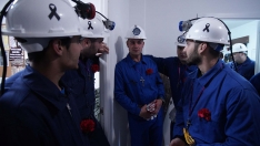 César SánchezICAL. La Hermandad del Cristo de los Mineros de Caboalles de Abajo, Villablino, celebra su procesión, con la entrada del Cristo al Pozo María y recuerdo a los cinco mineros fallecidos en Cerredo 