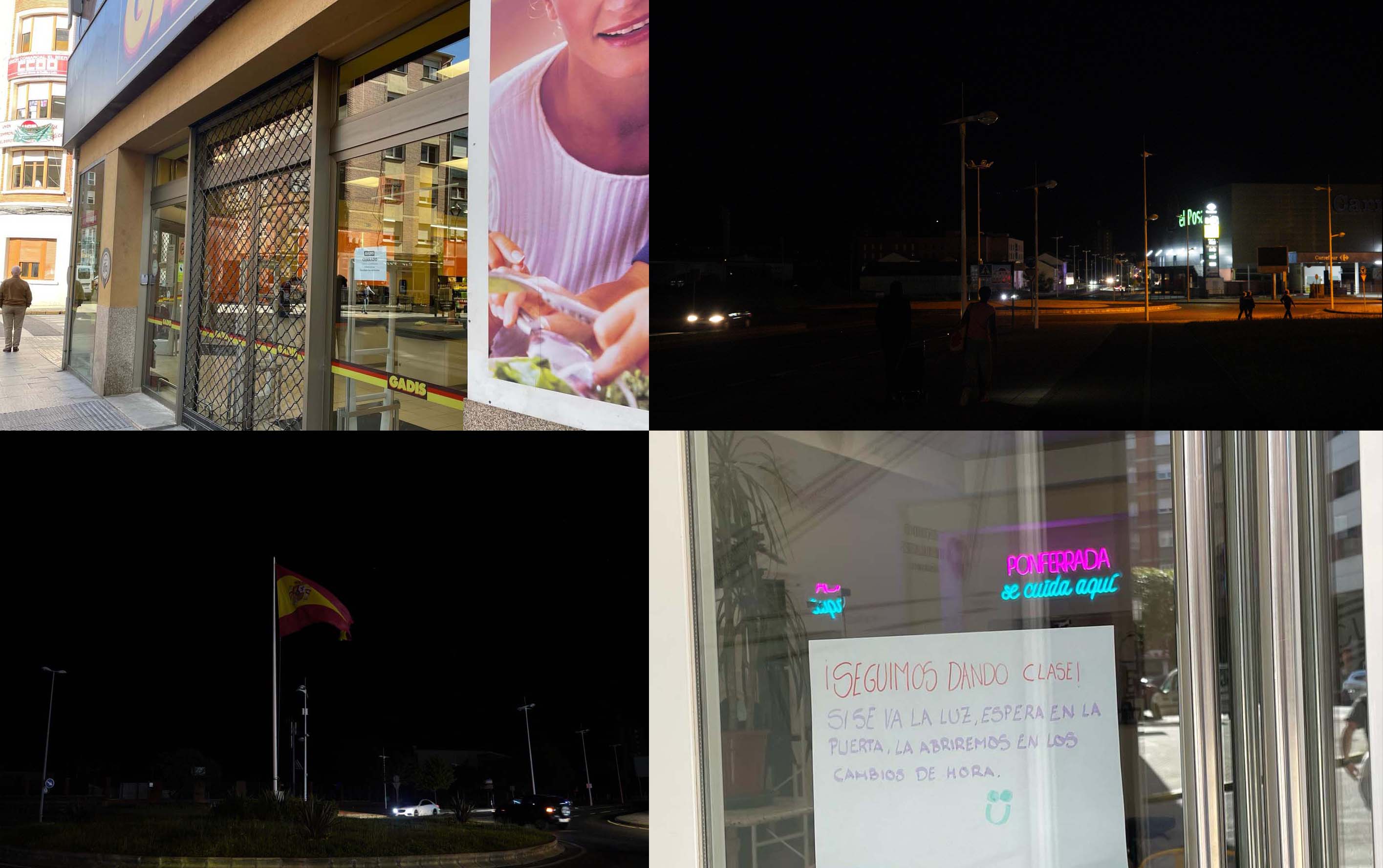 Noche a oscuras y mañana con comercios cerrados en Ponferrada