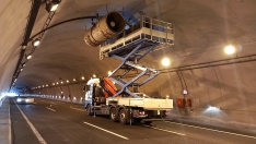 Obras de modernización de ocho túneles de la A-6 en el puerto de Piedrafita, en las provincias de León y Lugo