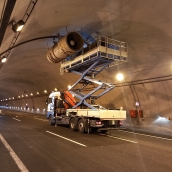 Obras de modernización de ocho túneles de la A-6 en el puerto de Piedrafita, en las provincias de León y Lugo
