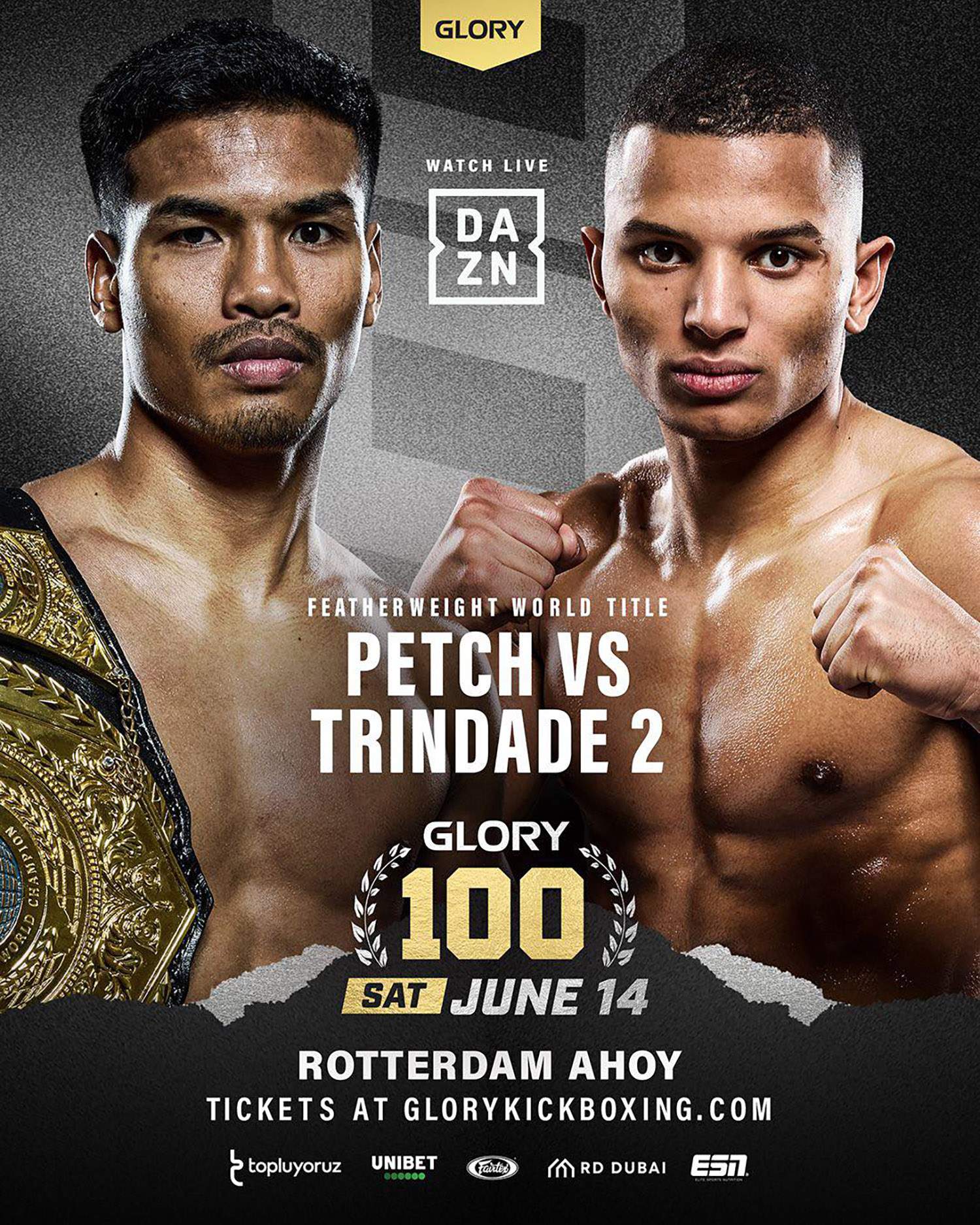 Cartel del combate de Miguel Trindade