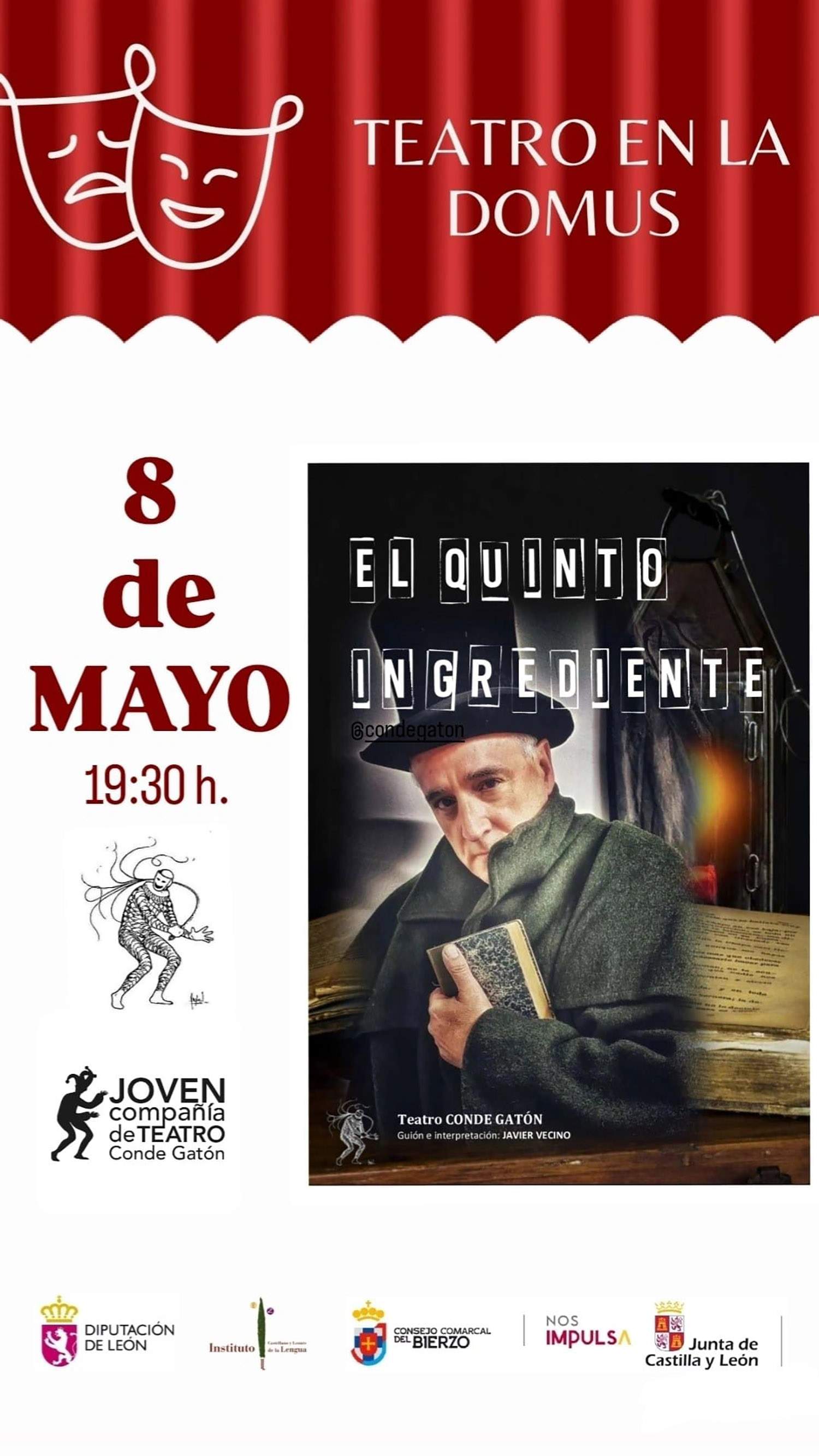 Cartel del Teatro en la Domus Cartel del Teatro en la Domus