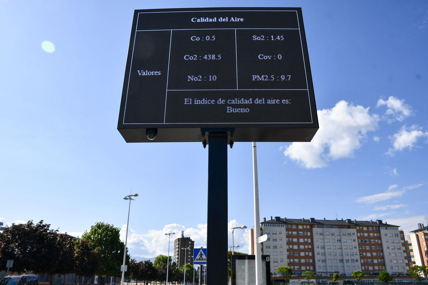 Pantallas de la ZBE de la Calidad del aire en Ponferrada