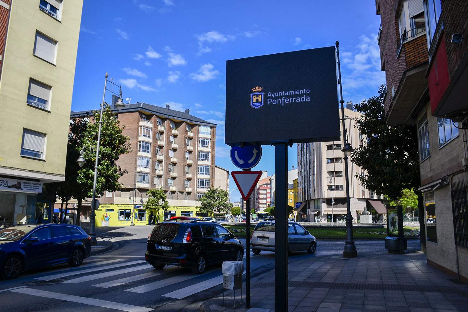 Pantallas de la ZBE de la Calidad del aire en Ponferrada