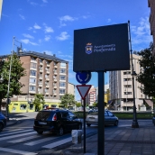 Pantallas de la ZBE de la Calidad del aire en Ponferrada