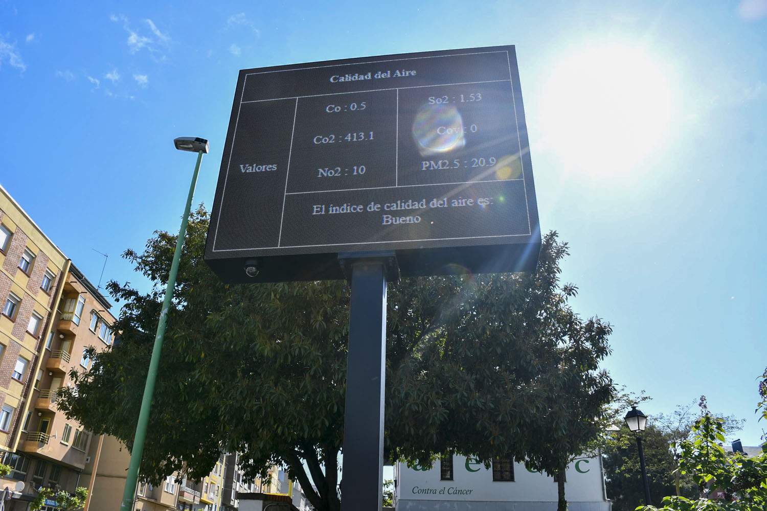 Pantallas de la ZBE de la Calidad del aire en Ponferrada