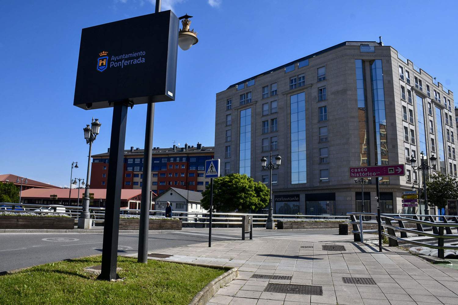 Pantallas de la ZBE de la Calidad del aire en Ponferrada