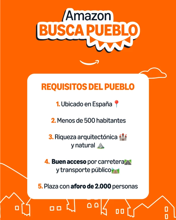 Requisitos para el concurso Amazon busca pueblo
