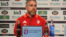 Javi Rey tiene "clara" la alineación de la Ponferradina ante la Real Sociedad B, aunque con "dudas" que resolverá el domingo