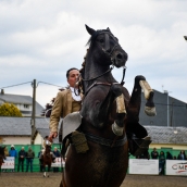El Espectáculo Ecuestre 'cabalga' en la Feria del Caballo de Camponaraya