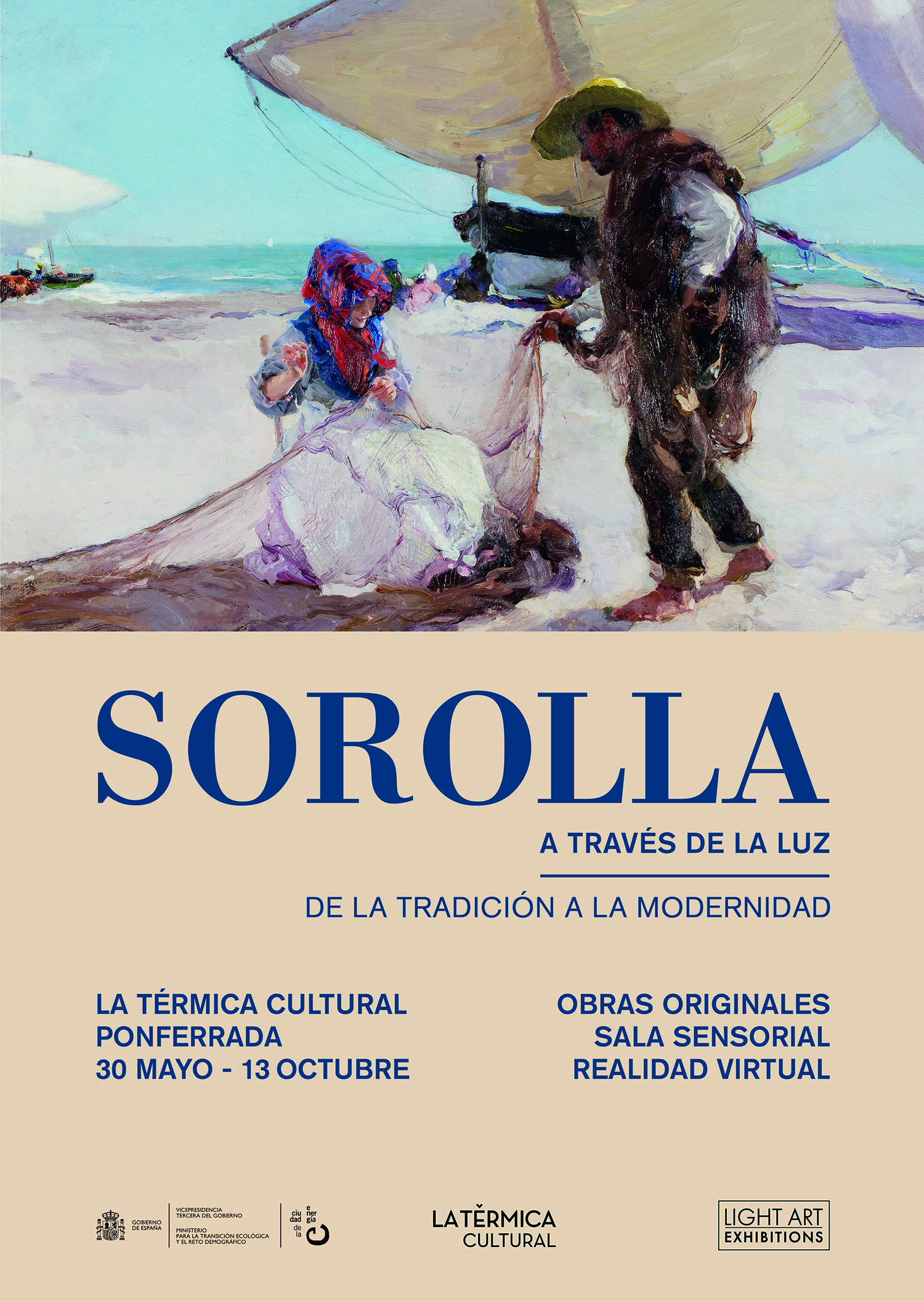 Cartel Sorolla a través de la luz. De la tradición a la modernidad