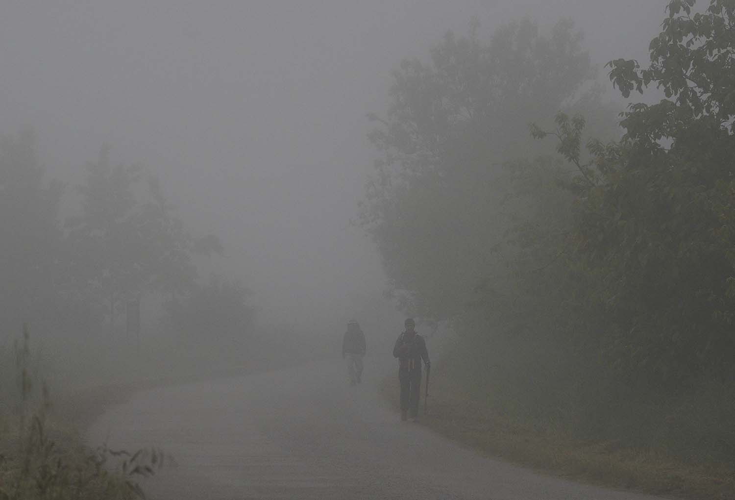 César Sánchez / ICAL . Niebla en Ponferrada