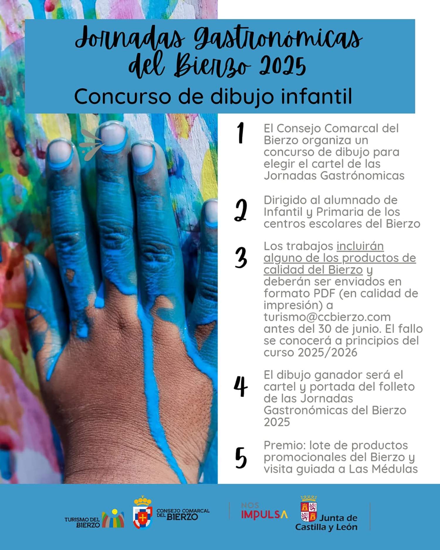 Cartel del concurso de dibujo de las Jornadas Gastronómicas