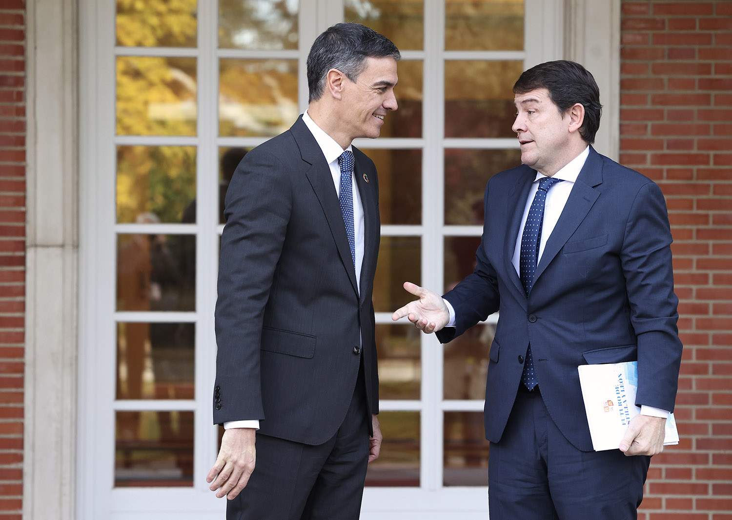 Juan LÁZARO ICAL. Los presidentes del Gobierno, Pedro Sánchez, y la Junta de Castilla y León, Alfonso Fernández Mañueco, se reúnen en La Moncloa