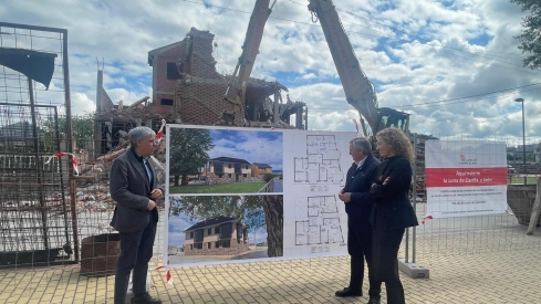 Más de 800.000 € para construir un edificio de viviendas públicas cerca del Monasterio de Santa María de Carracedo