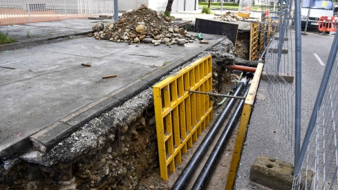 Obras de la Red de Calor 12 Obras de la Red de Calor 12