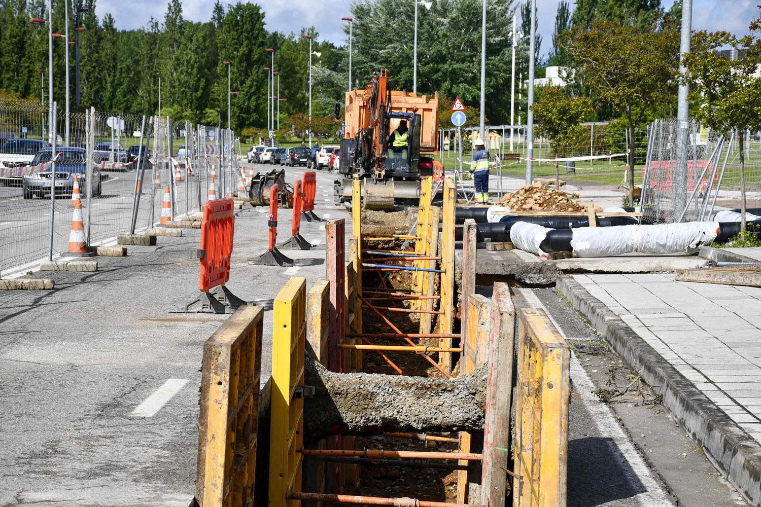 Obras de la Red de Calor 18