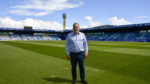 El presidente de la Ponferradina, José Fernández Nieto 'Silvano' 