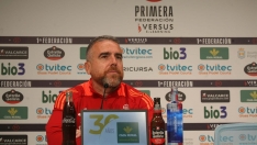 Javi Rey en sala de prensa 