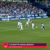Gol de Esquerdo frente a la Cultural