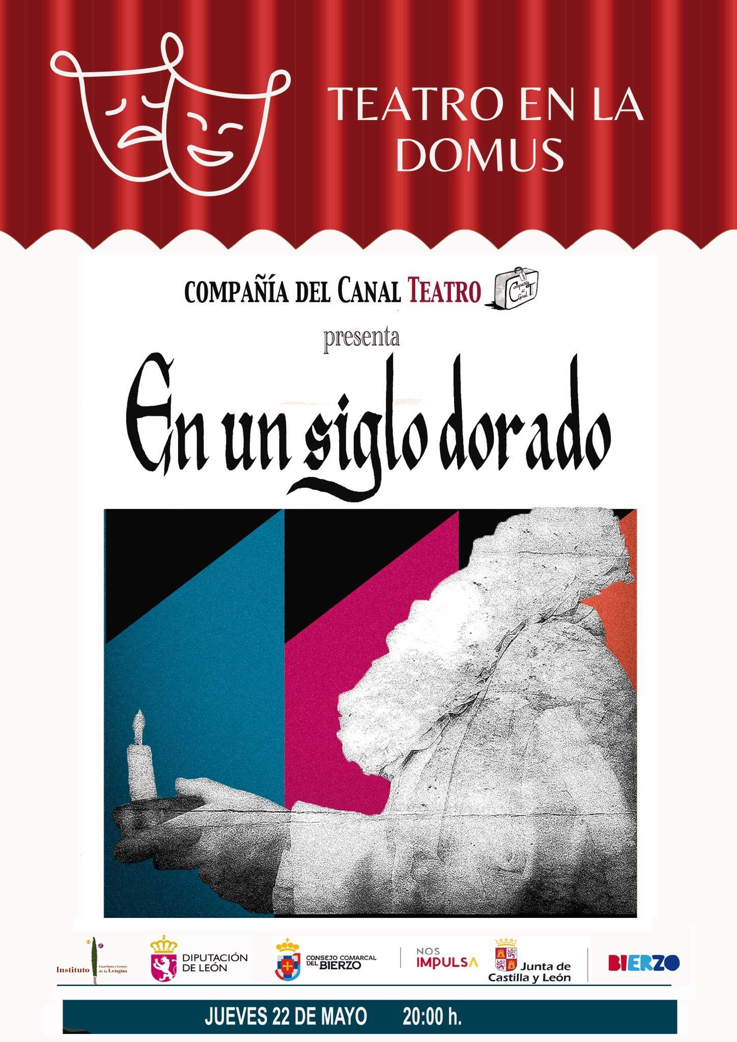 Cartel teatro en la Domus