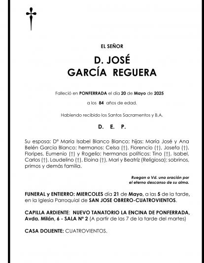 JOSE GARCIA REGUERA